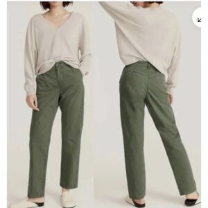J Crew Pants Womens Size 29 Slouchy Boyfriend Chino Olive Drab Army Green